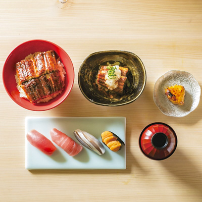新宿高島屋『グルメのための味百選』「鮨料理 一高」×「鰻英」