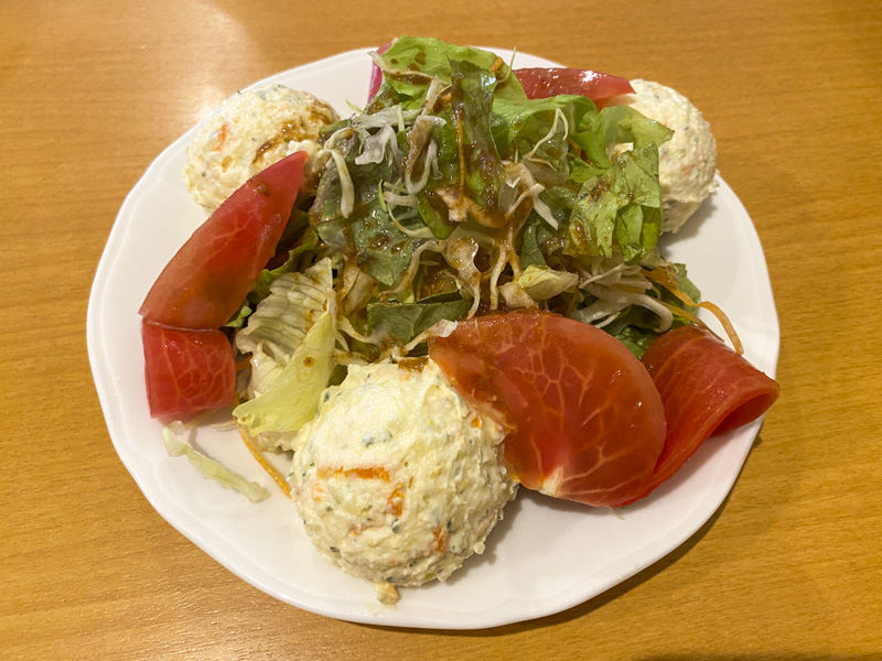 東新宿から市ヶ谷へ移転した洋食屋「キッチン水野」ポテトサラダ