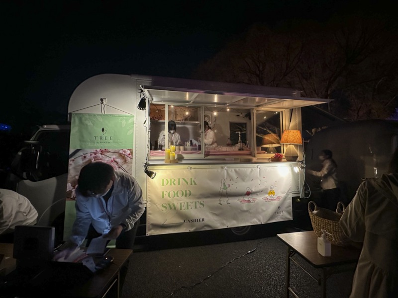 『NAKED桜の新宿御苑2023』で出店しているフード、ドリンクメニュー