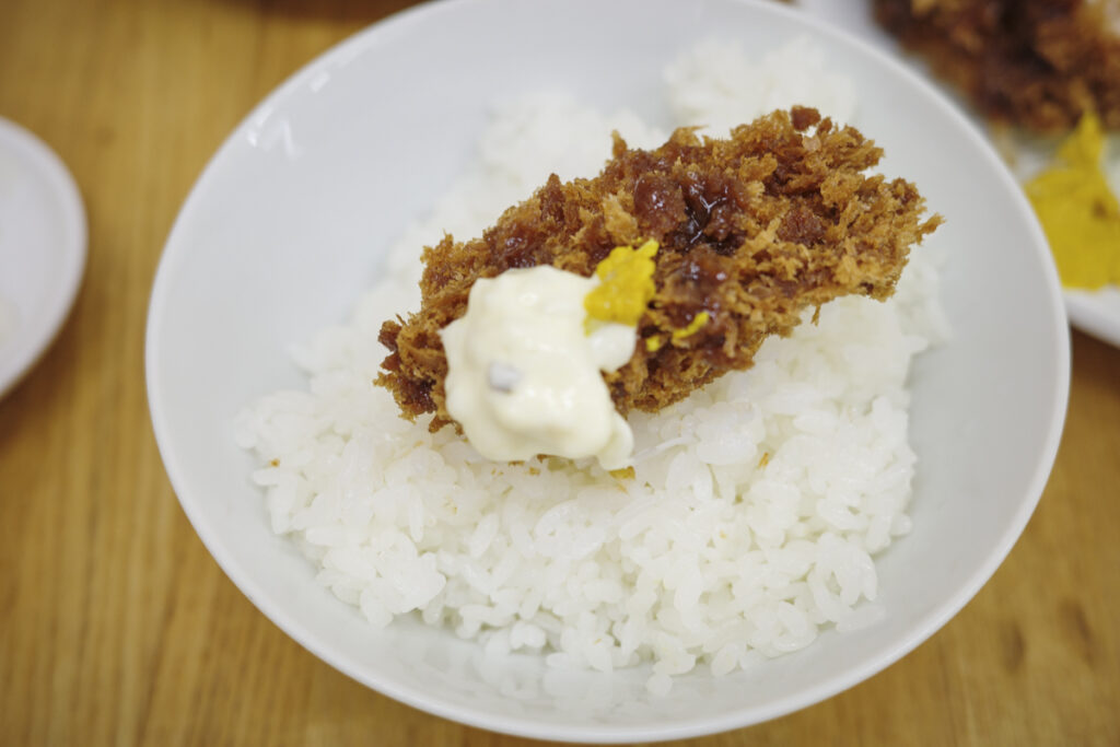 『とんかつ 山さき』カキフライ定食 1,200円