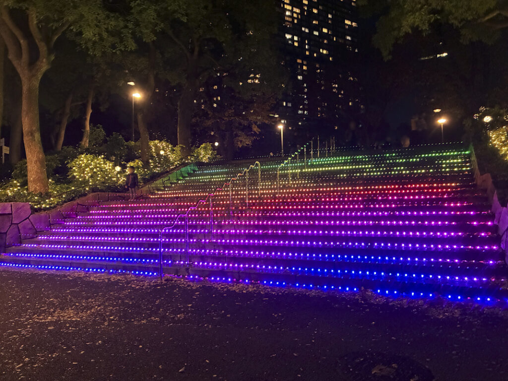 【西新宿・新宿中央公園】音と光のイルミネーションイベント『TWINKLE PARK(トゥインクルパーク)』が2026年1月12日まで開催中！