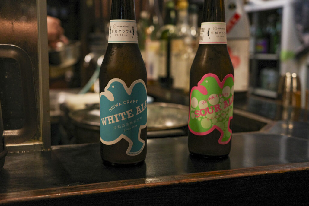 『牧谿(モッケイ)』ホワイトエール 900円＋サワーエール 1,000円