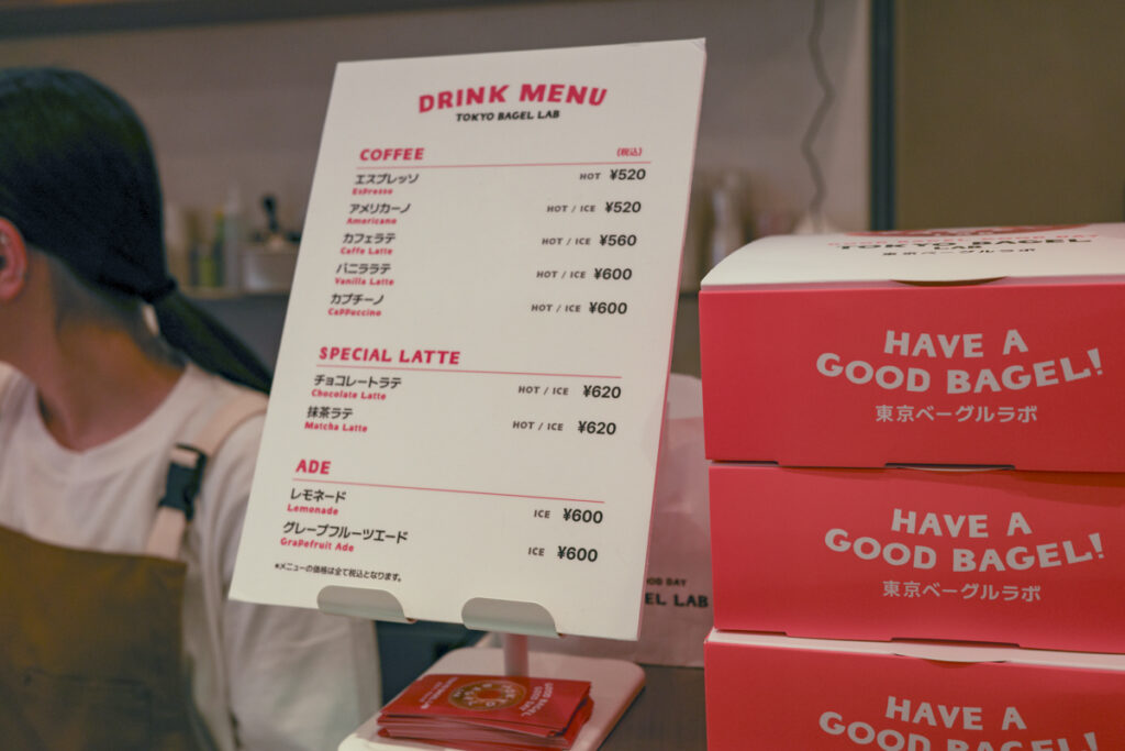 新大久保 TOKYO BAGEL LAB 店内